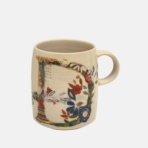 Petal Palette Starla Halfman Anthropologie "D" Mug